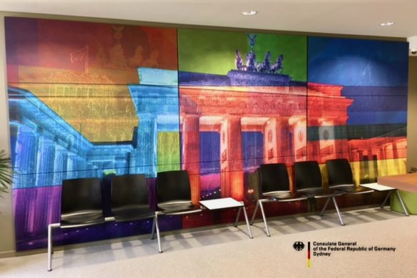 Art Berlin Brandenburg Gate PLATUX Luxury Art Acoustics Artwort Reference Germany Consulate General Sydney Australia
