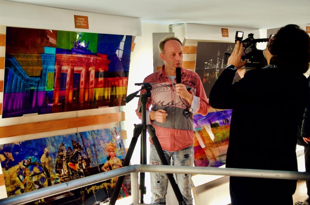 ArtExpo Rome Italy Art Interview Solo Exhibition PLATUX Modern Art Gallery