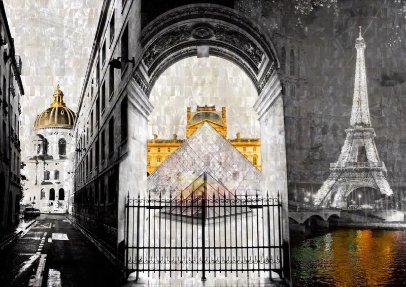 Glamour de Paris 2016 PLATUX Photo Art on Mother of Pearl PLATUX Artwork – A combination of classic and modern